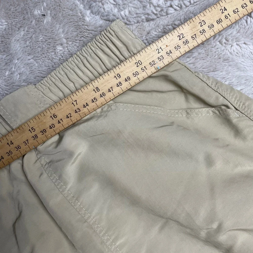 AFTCO Mens Fishing Shorts Tan Khaki Original Handcrafted Size 46 Nylon Cargo